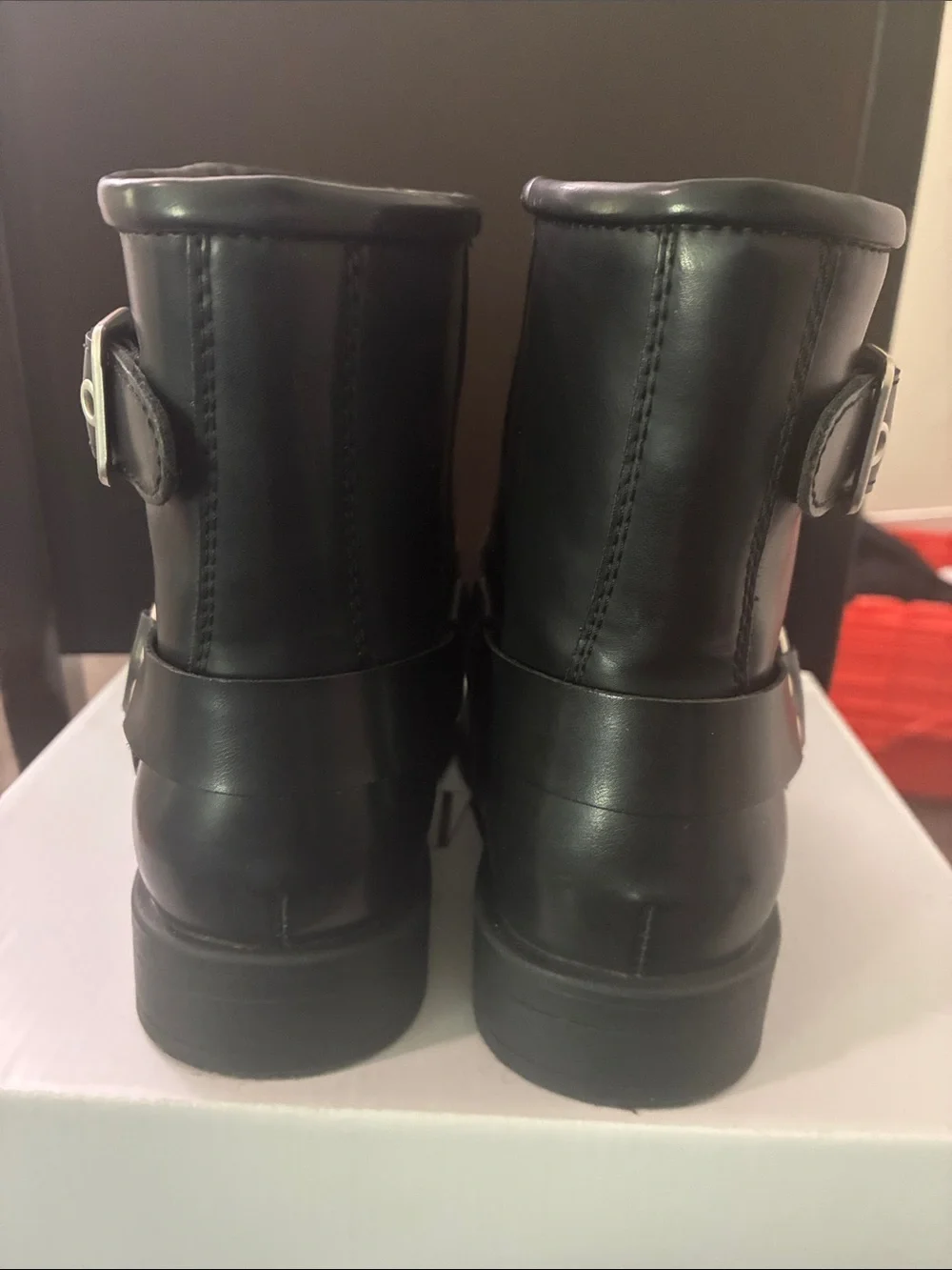 Dream Pairs Black Kids Harness Boots